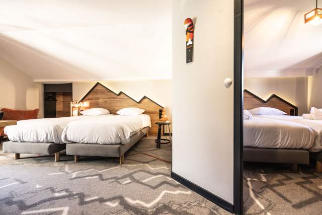 Hôtel, Chambre, Chambre Famililale, Albertville, Savoie, Famille