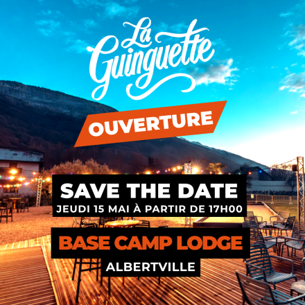 La Guinguette, Bar extérieur, Restaurant, Savoie, Albertville, Base Camp Lodge